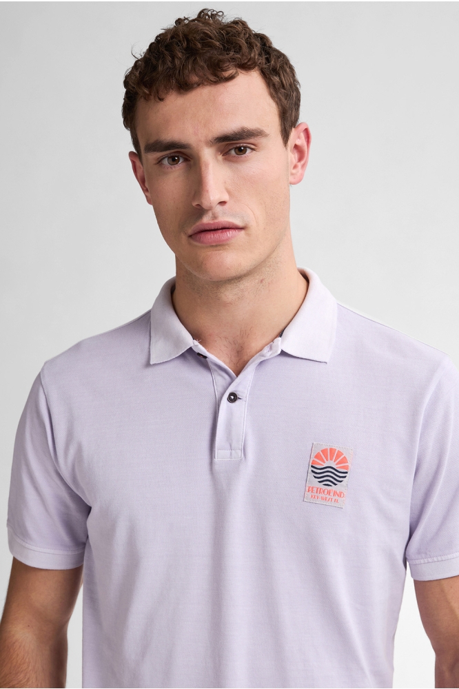 POLO MET RIBKRAAG M 1050 POL922 4111 LILAC GREY